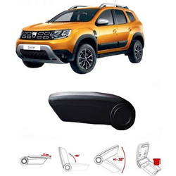 Κονσόλα Χειροφρένου Τεμπέλης Armster OE1 TR Limited Με Usb Για Dacia Duster 2018+ Χωρίς Εργοστασιακό Τεμπέλη Μαύρο Χρώμα Με Κόκκινη ραφή 0021993