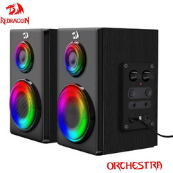 Redragon GS811 Lynch Ηχεία Υπολογιστή 2.0 7W με Bluetooth & RGB Φωτισμό Black