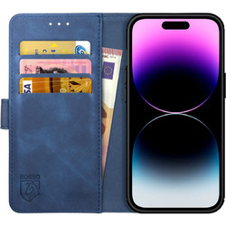 Rosso Element PU Θήκη Πορτοφόλι Apple iPhone 14 Pro - Blue (8719246369490)