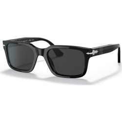 Persol 3272S 95/48 Ανδρικά Γυαλιά Ηλίου Ορθογώνια Κοκάλινα Μαύρα με Μαύρο Polarized Φακό