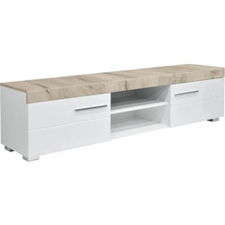 Matis Έπιπλο Τηλεόρασης Ξύλινο Δρυς Μ180xΠ40xΥ45.4cm Barcelona 670144