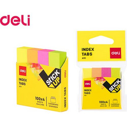 Deli Σελιδοδείκτες Stick Up 50x12mm Βέλος 4 Χρώματα 4x100 Φύλλα