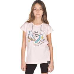District75 Παιδικό T-Shirt Κοντομάνικο Ροζ 123KGSS-693-0P9