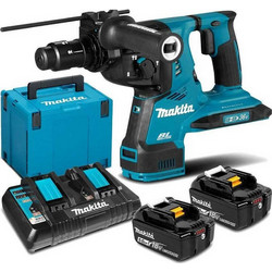 Makita DHR283T2JU Κρουστικό Περιστροφικό Σκαπτικό Πιστολέτο Μπαταρίας 18V 2x5Ah με SDS Plus