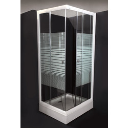 SANITEC Α-907N Ευθύγραμμη Ακρυλική Ντουζιέρα 90x75cm