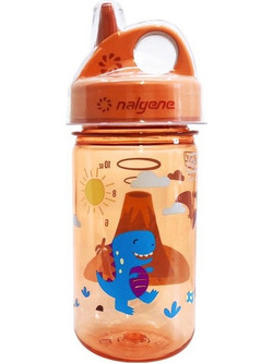 Nalgene Grip-N-Gulp Vulcano Παιδικό Μπουκάλι Πλαστικό BPA Free Πορτοκαλί 350ml