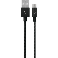 TTEC AlumiCable Micro USB Καλώδιο Φόρτισης & Συγχρονισμού Black