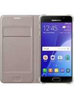 Θήκη Samsung Flip Cover για Galaxy A3 (2017) Χρυσή OEM
