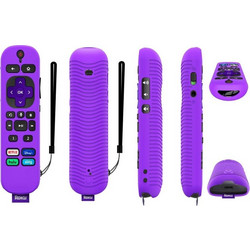 Για TCL Roku Voice Remote Pro Y30 Τηλεχειριστήριο Αδιάβροχη θήκη σιλικόνης (Μωβ) (OEM)
