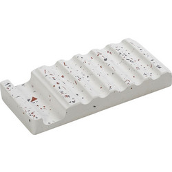 Σαπουνοθήκη μωσαϊκό λευκό 16x8x2,3cm Espiel TZL108