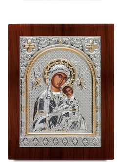 Εικόνα-Παναγία Αμόλυντος -Ασήμι 950E124 (23x18 cm)