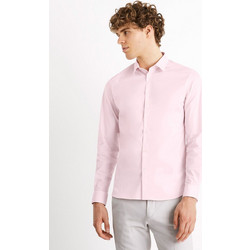 Celio Ανδρικό Πουκάμισο Μακρυμάνικο Masantal Pink