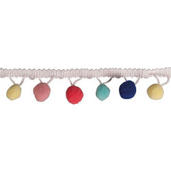 Γιρλάντα χειροτεχνίας διακόσμησης Rayer με pom - pom 3cm 2m πολύχρωμη (55853685)