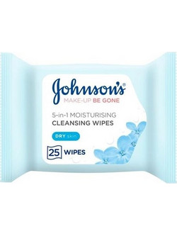 Johnson's Face Care Μαντηλάκια Ντεμακιγιάζ για Ευαίσθητη & Ξηρή Επιδερμίδα 25τμχ