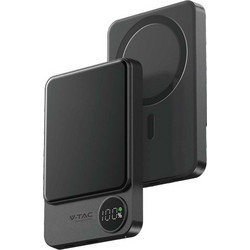 V-Tac Wireless Magsafe Power Bank 10000mAh 20W Dark Grey
