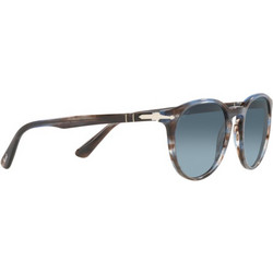 Persol PO3152S 1155/Q8 Ανδρικά Γυαλιά Ηλίου Στρογγυλά Κοκάλινα Μπλε με Μπλε Degradee Φακό