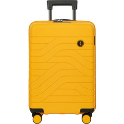 Bric's Ulisse Βαλίτσα Καμπίνας 55x37x20cm με 4 Ρόδες Κίτρινη