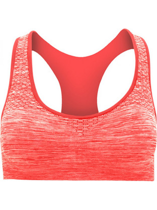 Roly Seamless T-Back Bra Αθλητικό Μπουστάκι με Μέτρια Στήριξη Πορτοκαλί RD6662-Coral