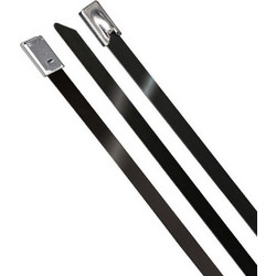 Μεταλλικά Δεματικά 7.9X400mm Με Ακρυλική Επίστρωση SS316 (Συσκευασία 10 Τεμαχίων) 10τμχ