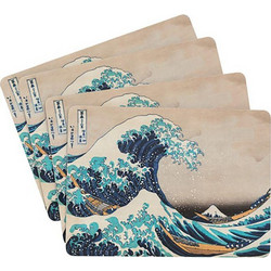 Σετ 4 Σουπλά JAPANESE ART Hokusai by Kokonote 29Χ20 (Α4) Φελλός Hokusai