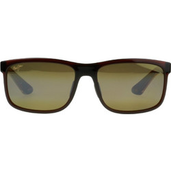 Maui Jim H449-01 Ανδρικά Γυαλιά Ηλίου Ορθογώνια Κοκάλινα Καφέ με Καφέ Polarized Φακό