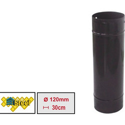 Steel Καμινάδα Καπνοδόχου Εμαγιέ (Μπουρί) O120, 30cm (καφέ) - STBRM1203