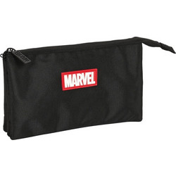 Safta Marvel Teen Κασετίνα με 3 Θήκες Μαύρη 812260744