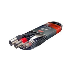 Καλώδιο STAGG STC3CMXM 3m 2XLR ΑΡΣ. - 2RCA ΑΡΣ