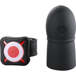 Otouch Super Striker Sleeve Κάλυμμα Επιμήκυνσης Πέους με Δόνηση Μαύρο