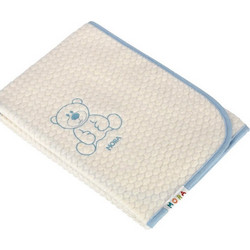 Morven Bambi M50 Κουβέρτα Αγκαλιάς Βελουτέ 80x110 Μπλε Λευκή