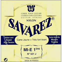 Savarez 521J Yellow Χορδή Κλασικής Κιθάρας E1 Nylon Hard Tension