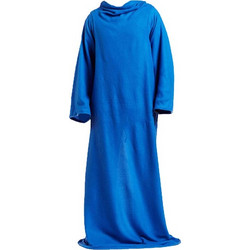 Κουβέρτα Fleece με Μανίκια μακριά σε μπλε χρώμα, 138x180cm - Aria Trade