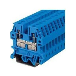 Κλέμμα ράγας ουδετέρου 4mm μπλε KUT 4 BLUE - 120-002041000