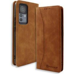 Bodycell Pu Leather Book Case Brown (Xiaomi 12T 5G/12T Pro)