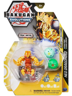 Spin Master Bakugan Evolutions Neo Dragonoid Nano Fury & Nano Lancer Power Up Φιγούρα Δράσης για 6+ Ετών