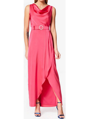Forel Watermelon Maxi Καλοκαιρινό Βραδινό Φόρεμα Φούξια 076.50.01.025