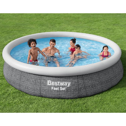 Bestway 93348 Φουσκωτή Πισίνα Πλαστική με Αντλία Φίλτρου Φ366x76cm