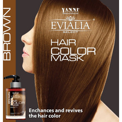 Yanni Extensions Evialia Hair Brown Χρωμομάσκα Μαλλιών 300ml