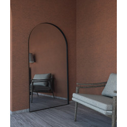 Iron Floor Arch Καθρέπτης Δαπέδου-Ολόσωμος Black Με Ηλεκτροστατική Βαφή 100Χ190 εκ