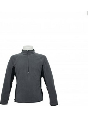 ΓΥΝΑΙΚΕΙΑ ΜΠΛΟΥΖΑ FLEECE HALF ZIP TREKMATES MF-02 ΓΚΡΙ-ΜΑΥΡΟ