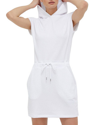 DKNY Mini Καλοκαιρινό Καθημερινό Φόρεμα Λευκό DP3D4775-WHT