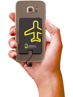 Battarix Wireless Power Bank 750mAh με Θύρα USB-A Black