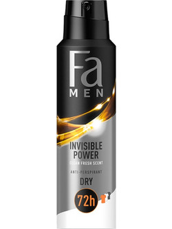 Fa Invisible Power Anti-Perspirant Ανδρικό Αποσμητικό Spray 72h 150ml