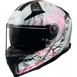 LS2 FF811 Vector II Darflo White / Pink Κράνος Μηχανής Full Face 1500gr