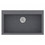 Sanitec Classic 333 Υποκαθήμενος Νεροχύτης Γρανίτη Ματ Metallic Silver 79x50cm