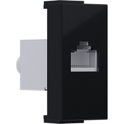 Acaelec Modys Πρίζα Τηλεφώνου RJ11 CAT3 IP20 Μαύρο Ματ (10101312326)