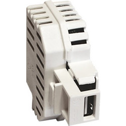 Acaelec Modys Λευκός Aντάπτορας-Πρίζα USB KS 1 Στοιχείου (10101451080)