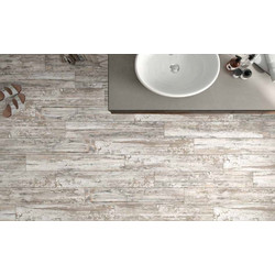 Revival White 15x90 Πλακάκι Πορσελανάτο Δαπέδου Τύπου Ξύλου Ματ