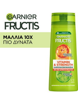 Garnier Fructis Vitamin & Strength Σαμπουάν για Επανόρθωση για Λεπτά Μαλλιά 400ml