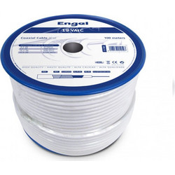 Καλώδιο Engel CA1900 75Ω λευκό RG6 μήκους 100m - AS-90.15.003